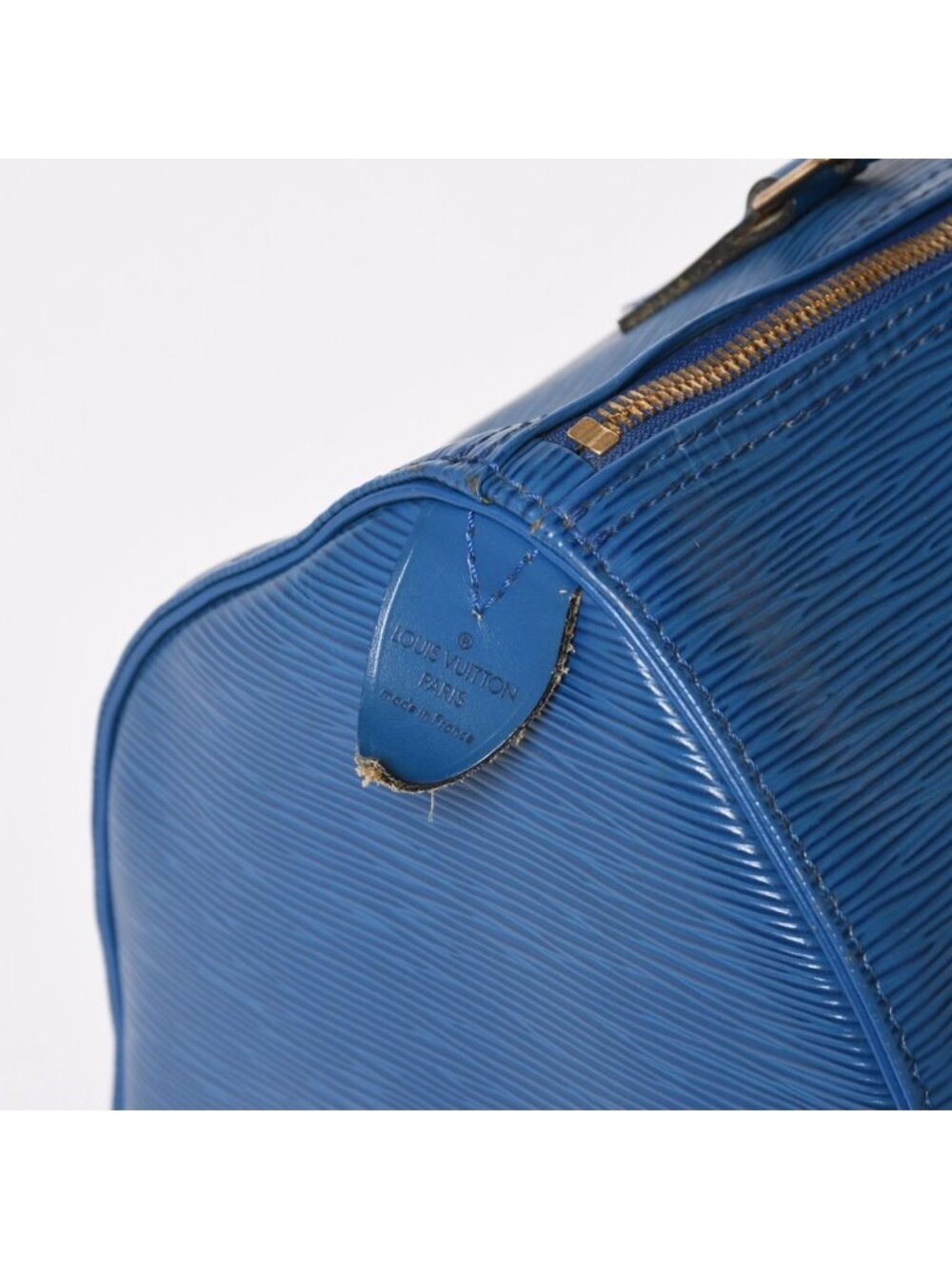 Louis Vuitton Speedy 30 Epi Boston Bag Leather Toledo Blue Gold - Picture 5 of 16